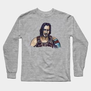 Cyberpunk Keanu Long Sleeve T-Shirt